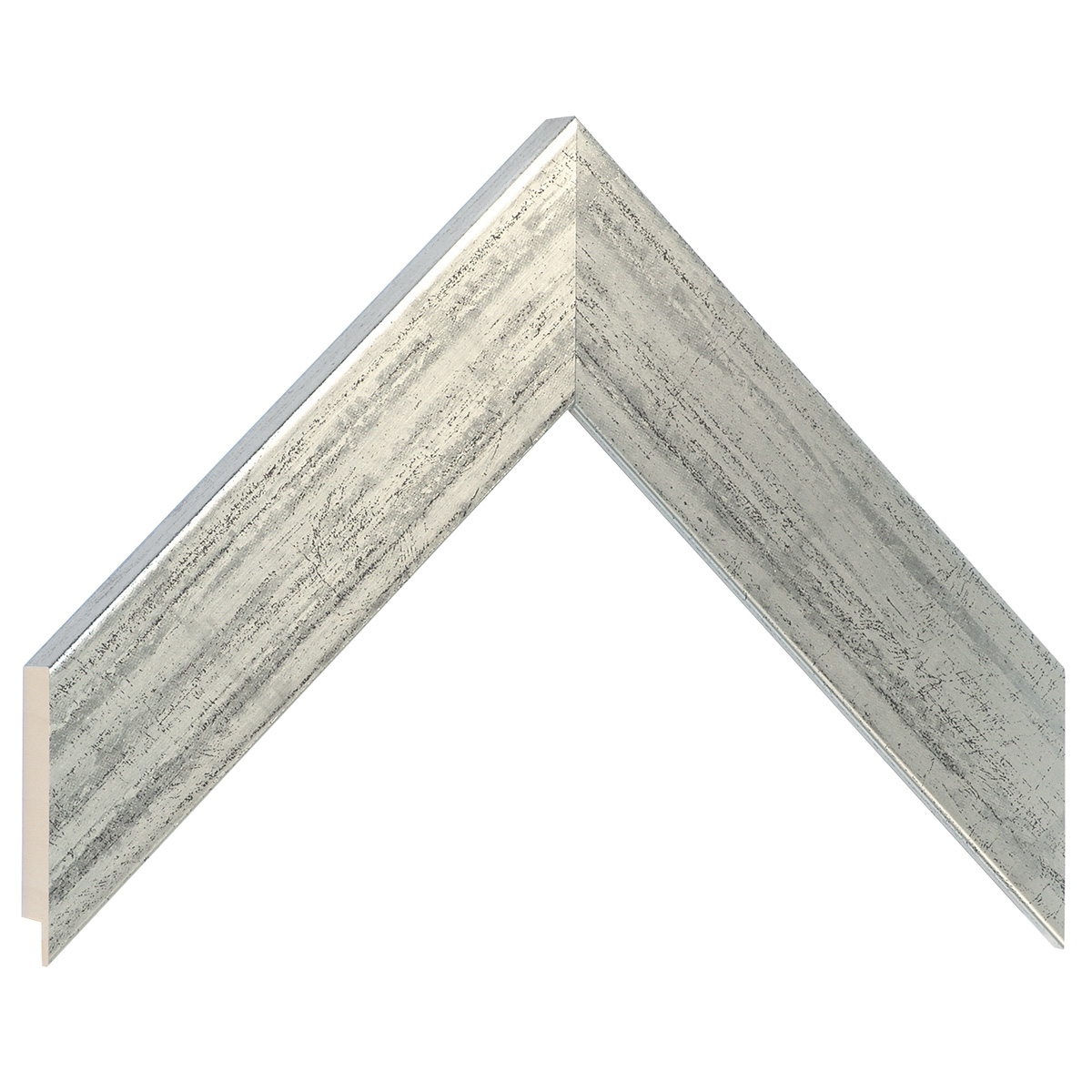 Moulding ayous, width 40mm, height 16 - Distressed silver - Sample