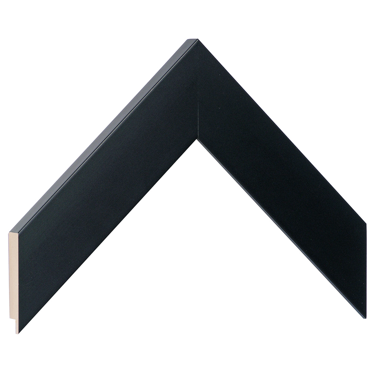 Moulding ayous, width 40mm height 16 - matt black - Sample