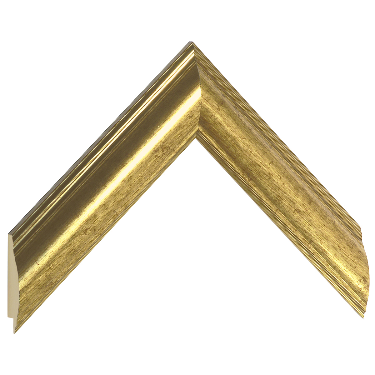 Moulding ayous jointed, width 38mm - gold - Sample