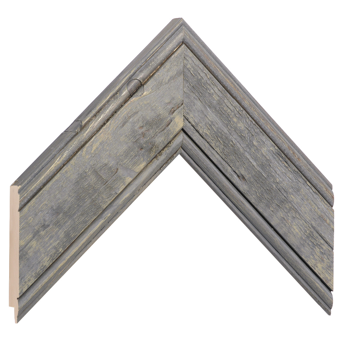 Moulding fir, 61mm, 20height, rustic finish - smoke gray - Sample