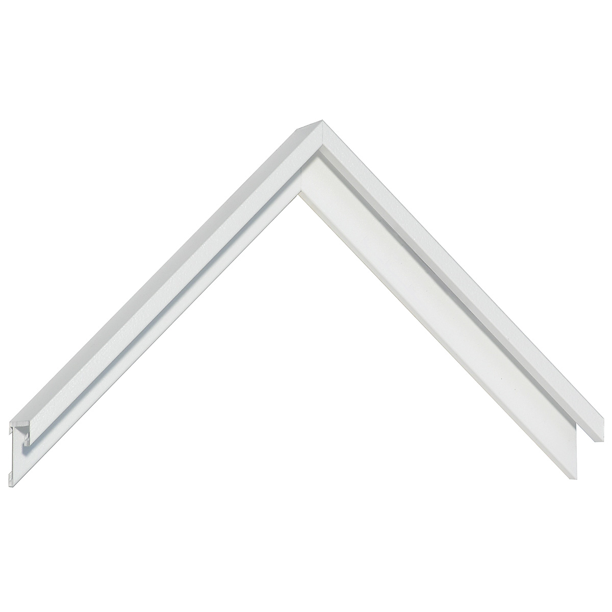 Aluminum moulding - White - Sample