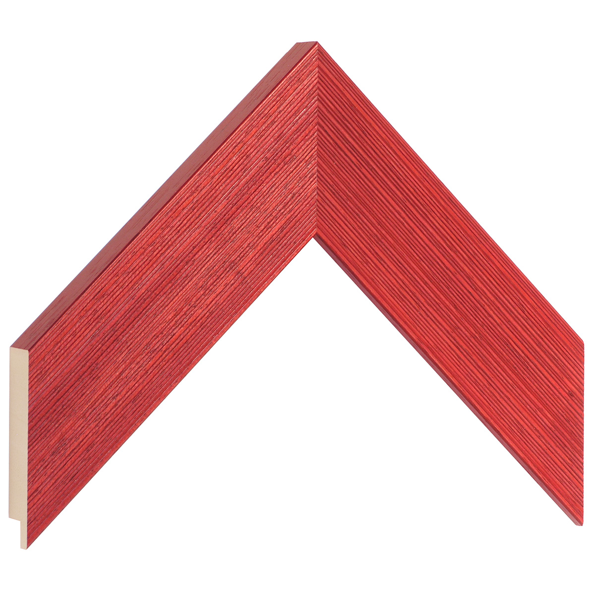Moulding ayous, width 48mm height 20 - streaked red finish - Sample