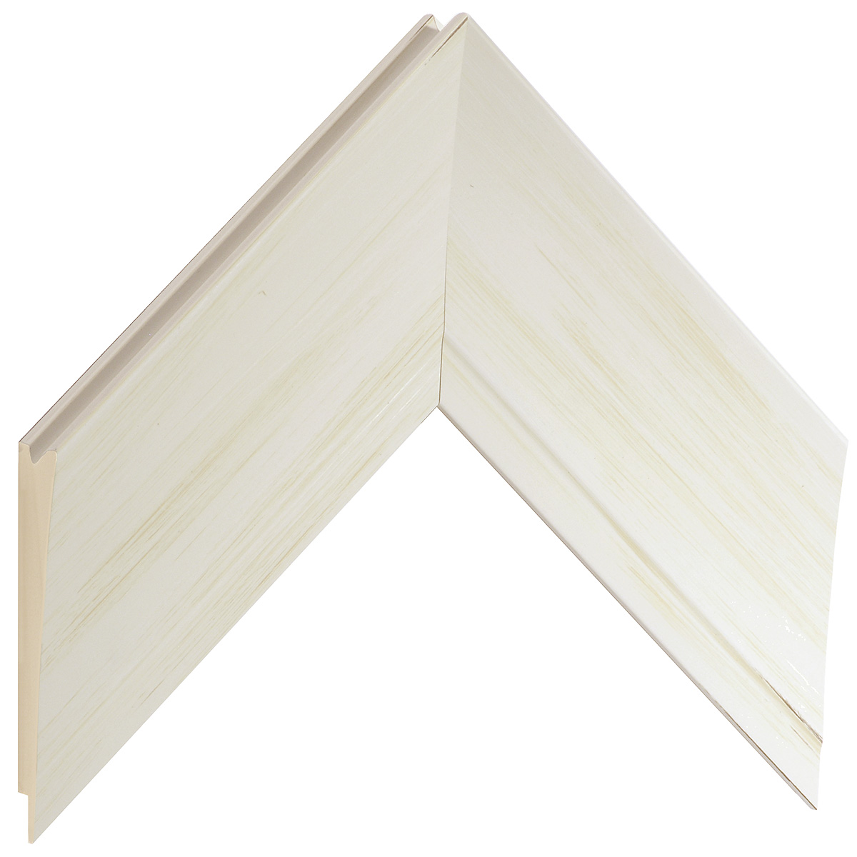 Moulding finger-jointed pine - Width 68mm - Cream finish - Sample