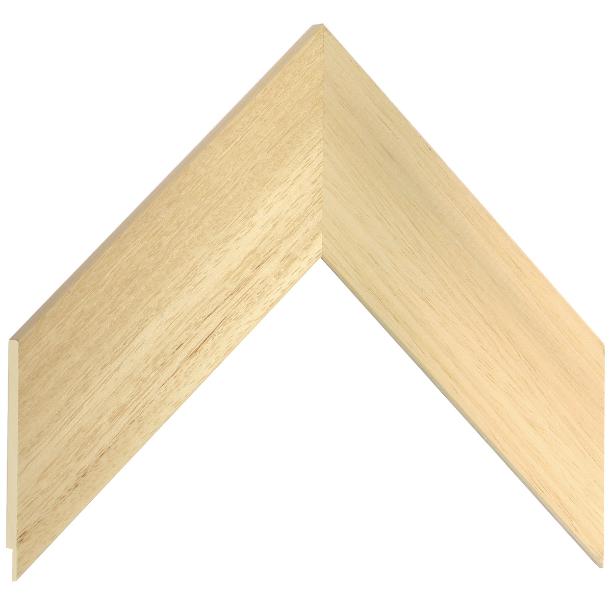 Moulding ayous, width 55mm, height 10mm, bare timber - Sample