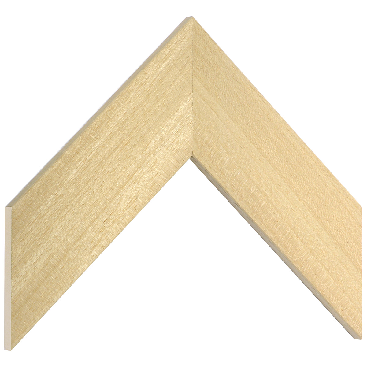 Moulding ayous, width 55mm, height 10mm, bare timber - Sample