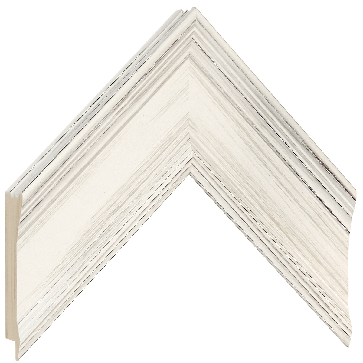 Moulding ayous jointed width 68mm height 30 - Cream finish - Sample
