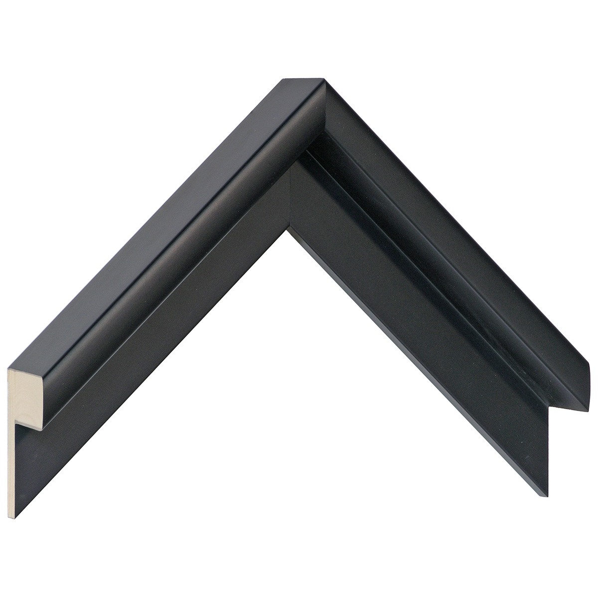 Moulding Jelutong L shape, Width 40mm Height 49 Black - Sample