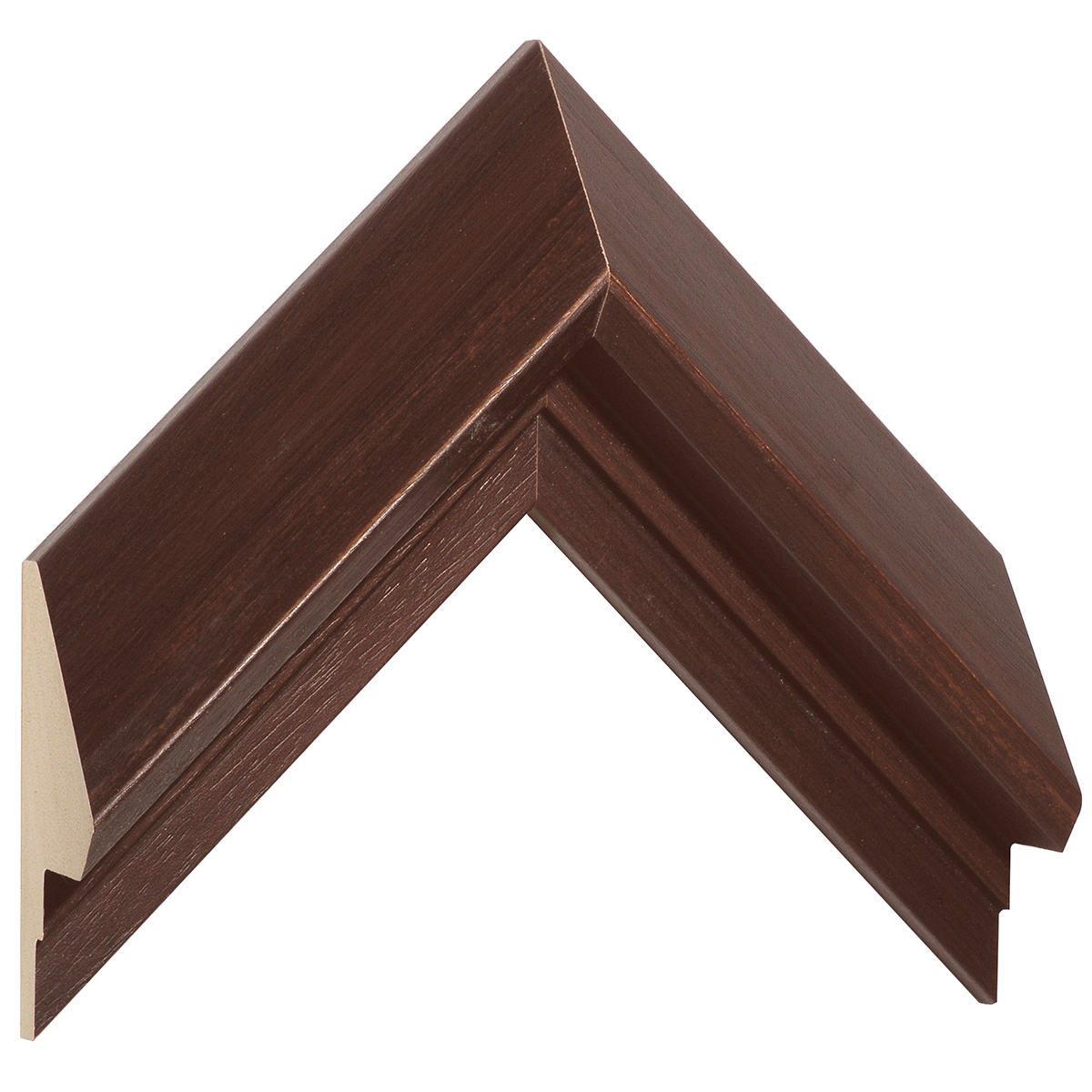 Moulding ayous L shape, width 69mm - Mahogany - Sample