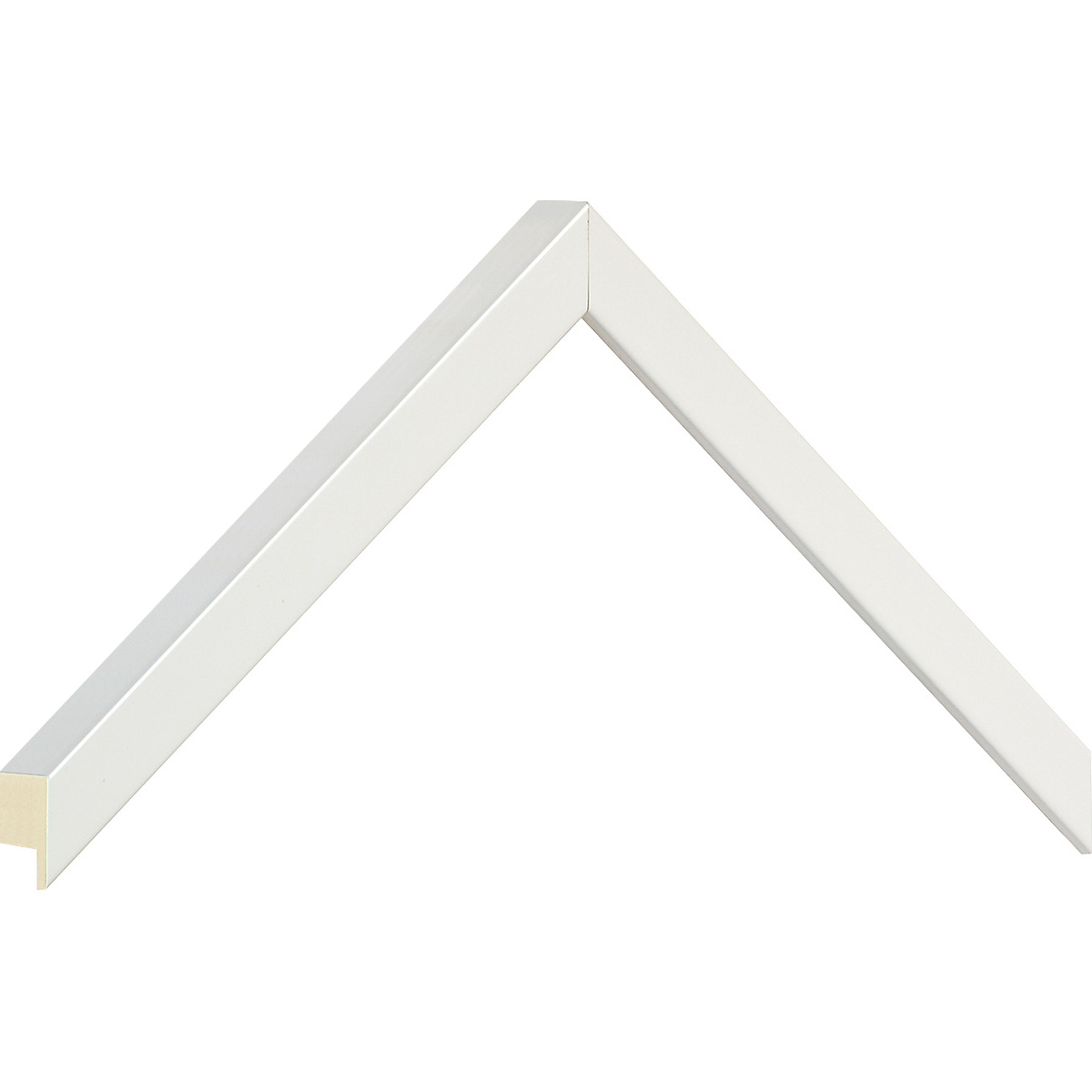 Moulding ayous, width 15mm height 25 - white lacquered - Sample