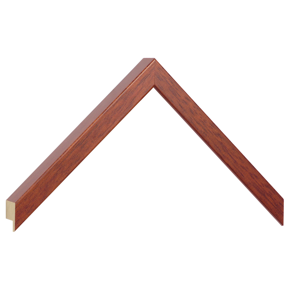 Moulding ayous, width 15mm height 25 - mahogany - Sample