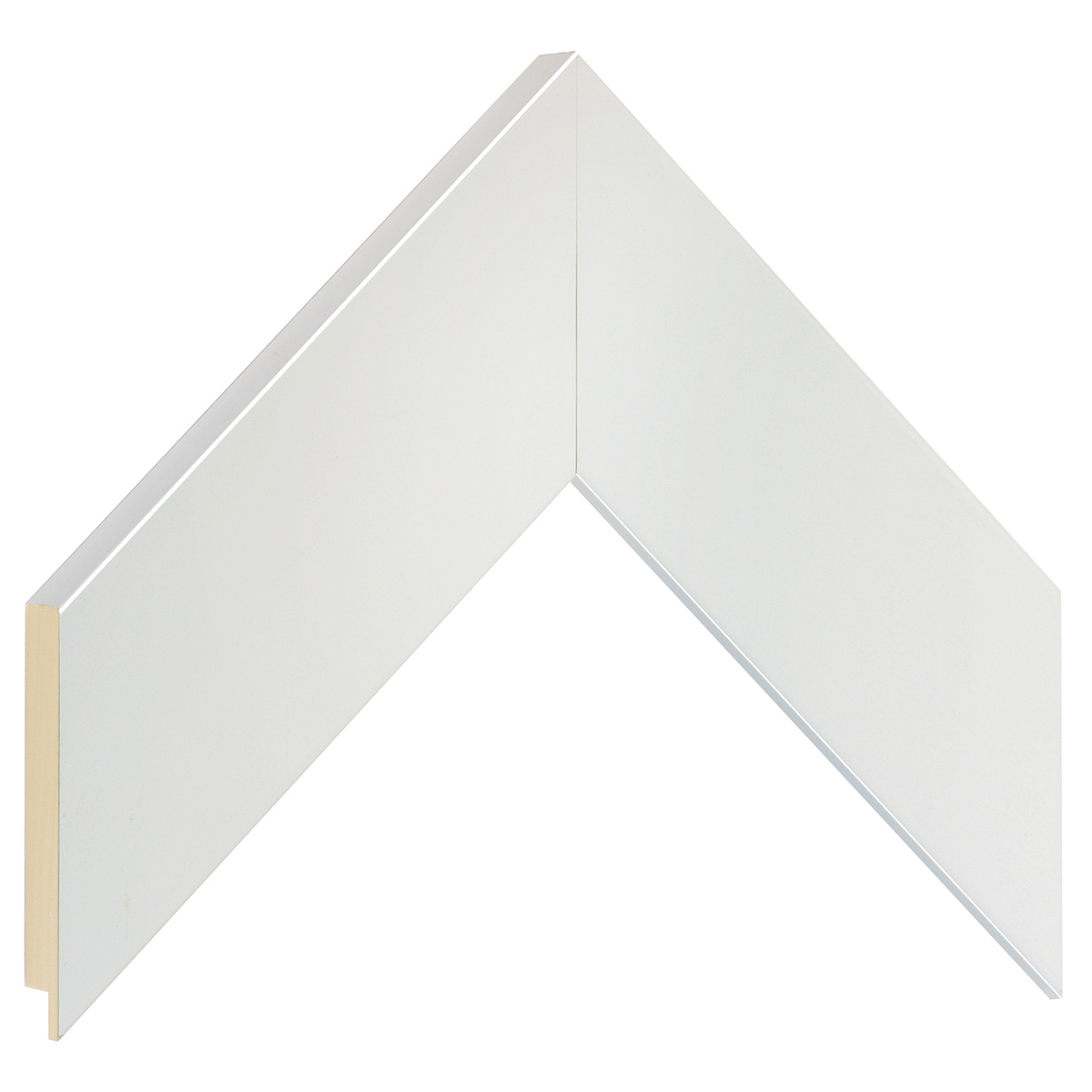 Moulding ayous, width 58mm height 20 - bright white - Sample
