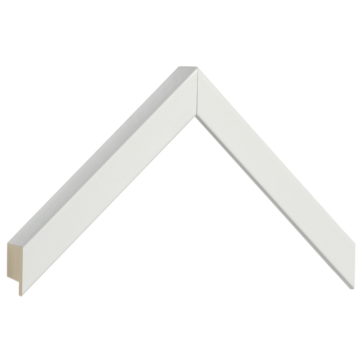 Moulding ayous, width 20mm height 32 - white lacquered - Sample