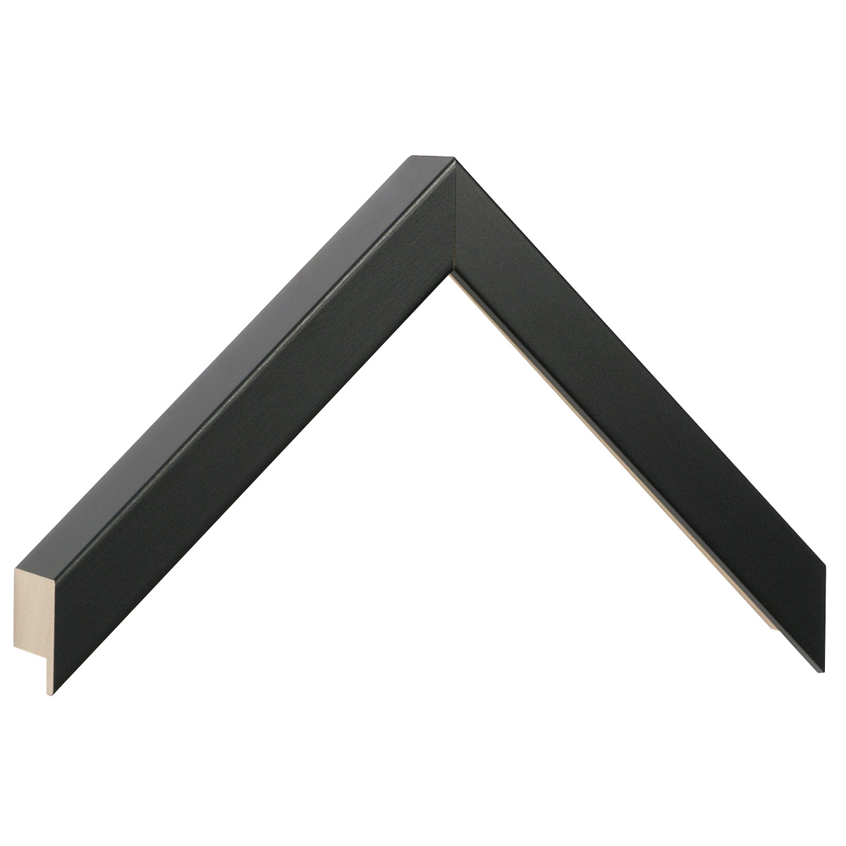 Moulding ayous, width 20mm height 32 - matt black - Sample