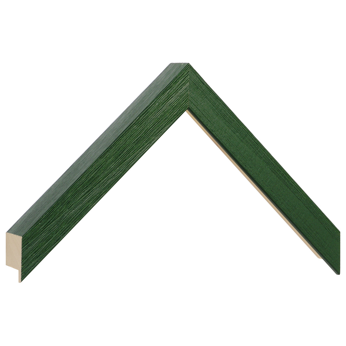 Moulding ayous, width 20mm height 32 - matt green - Sample