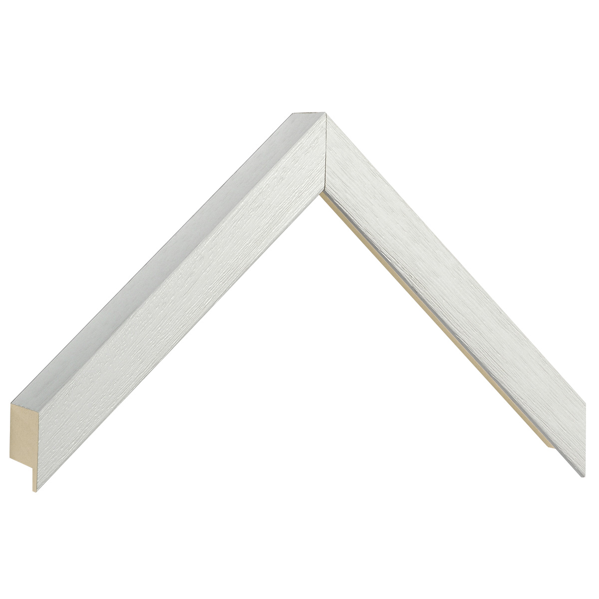 Moulding ayous, width 20mm height 32 - white, open grain - Sample