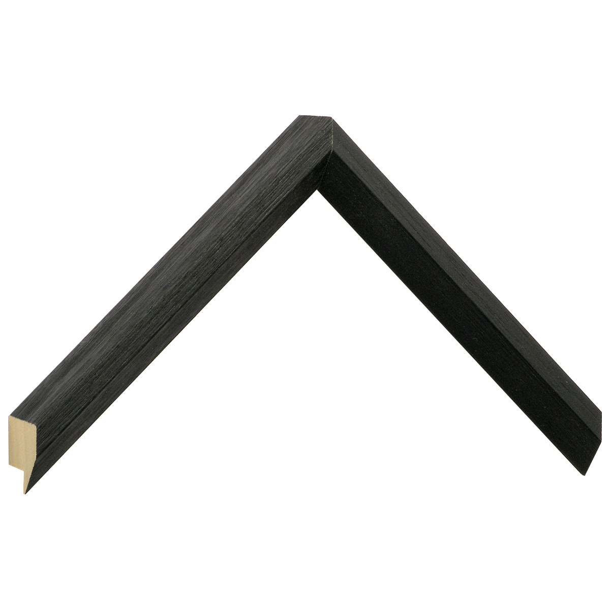 Moulding ayous, height 35mm, width 19mm, black - Sample