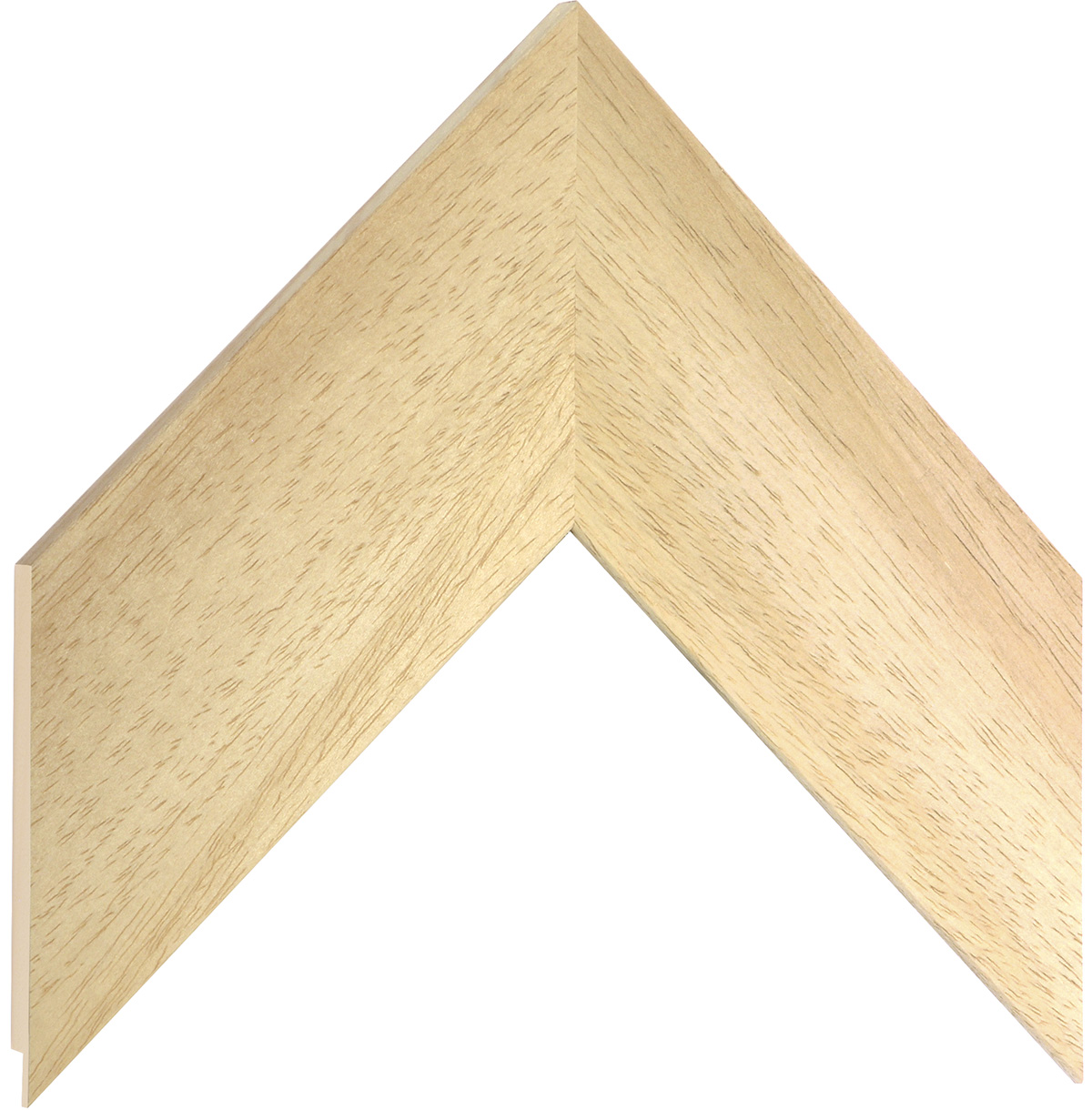 Moulding ayous, width 70mm, height 10mm, bare timber - Sample