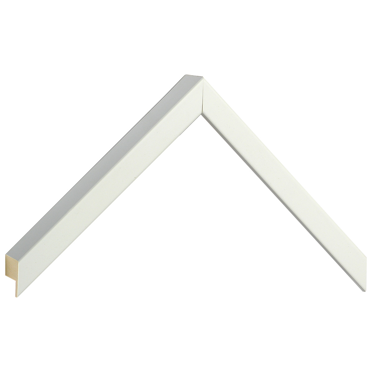 Moulding ayous, width 15mm height 32 - White, mat - Sample
