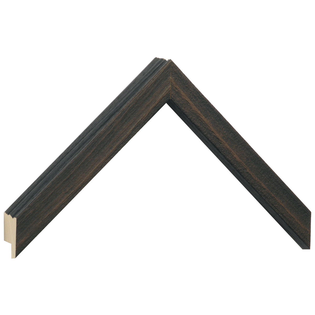 Moulding ayous, 20mm, 33height, rustic finish - coffee - Sample