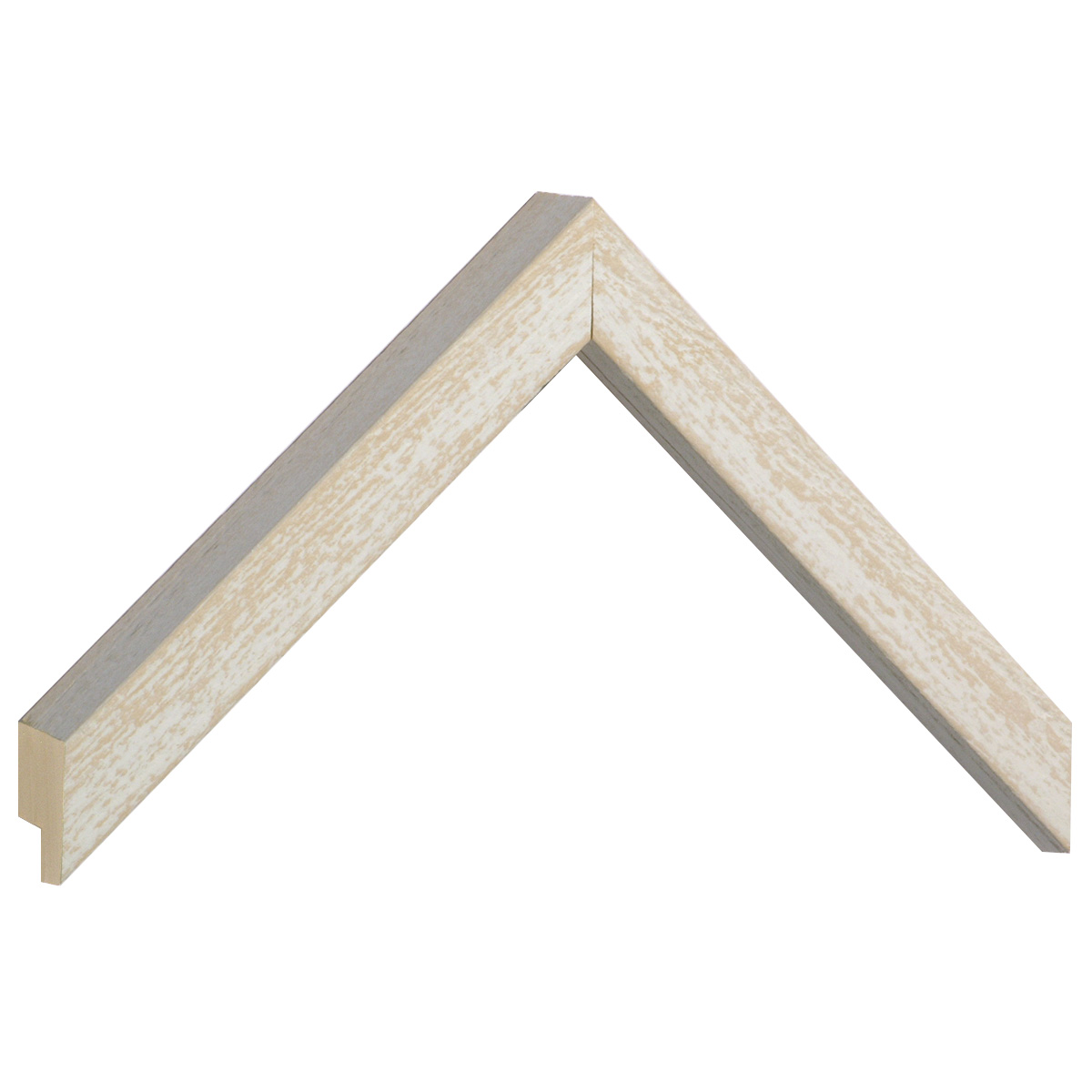 Moulding ayous, 20mm, 33height, rustic finish - cream - Sample