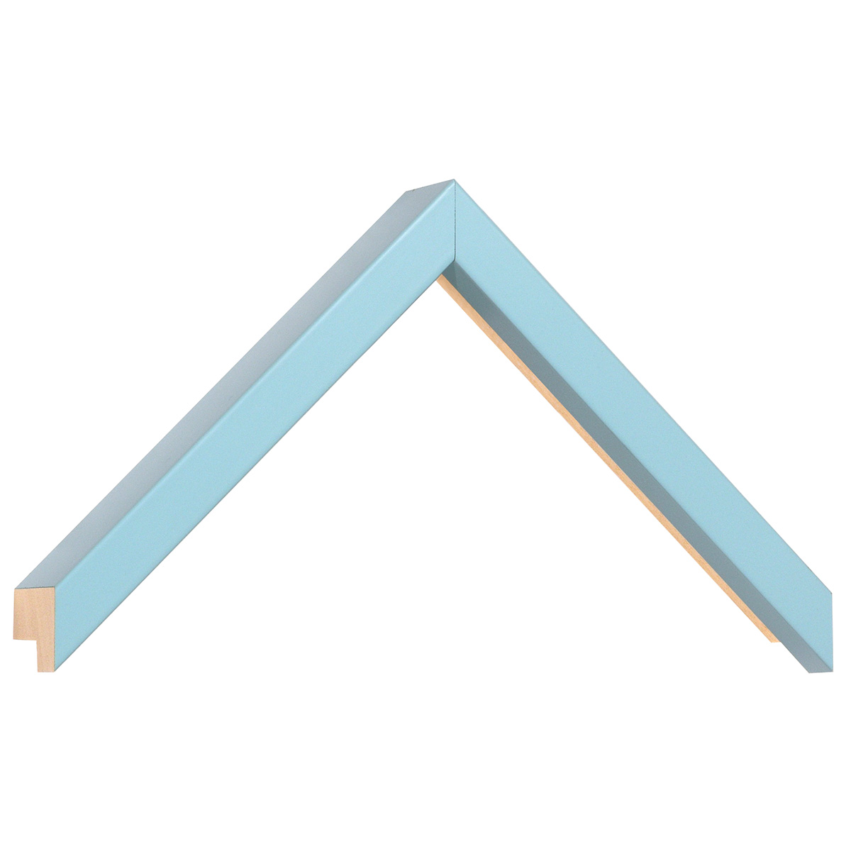 Moulding ayous - Widht 15 mm - Height 40 mm - Sky blue - Sample