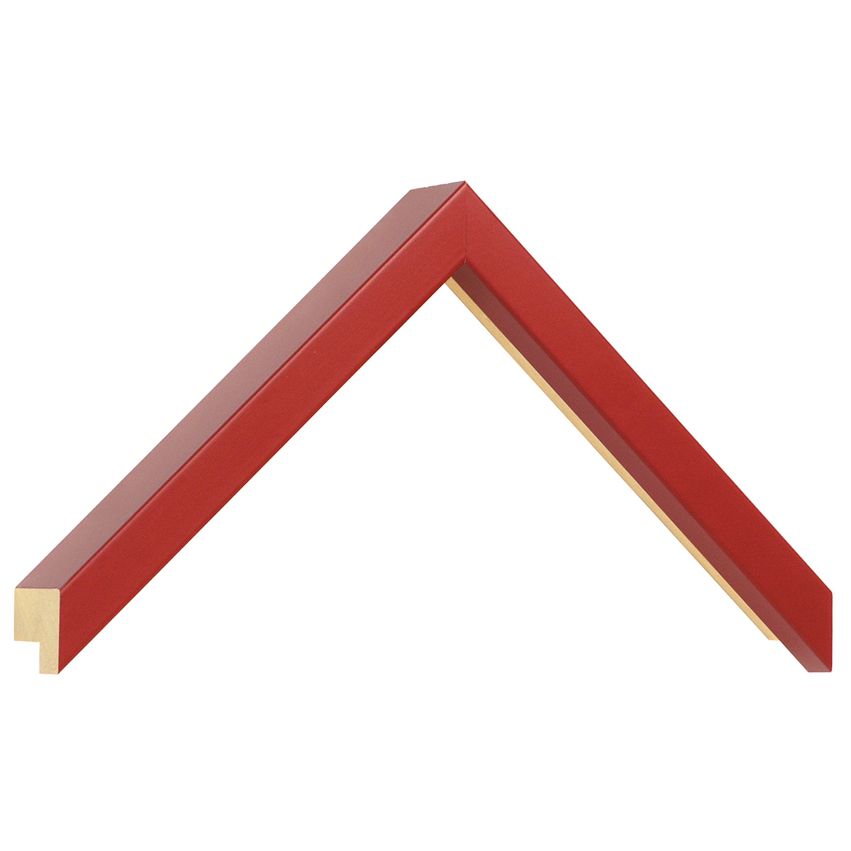 Moulding ayous - Widht 15 mm - Height 40 mm - Red - Sample