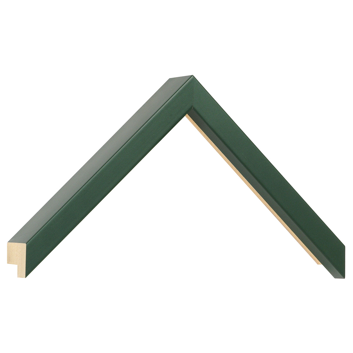 Moulding ayous - Widht 15 mm - Height 40 mm - Green - Sample