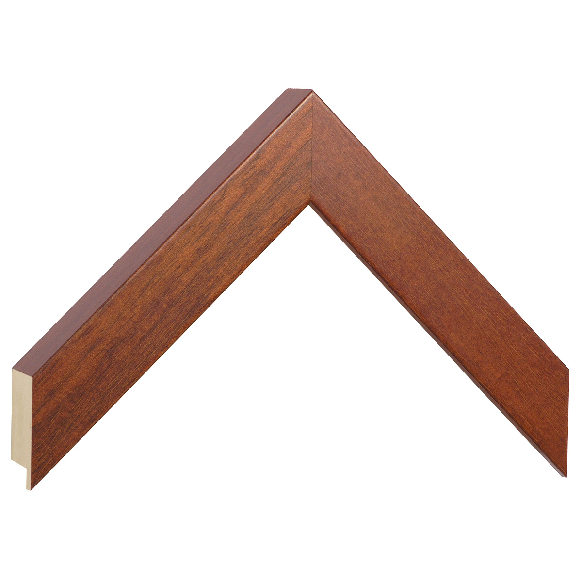 Moulding ayous, width 30mm height 32 - mahogany - Sample