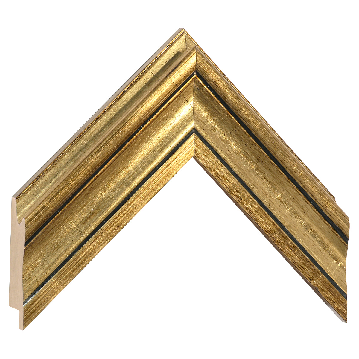 Moulding ayous, width 55mm, height 35 - gold - Sample