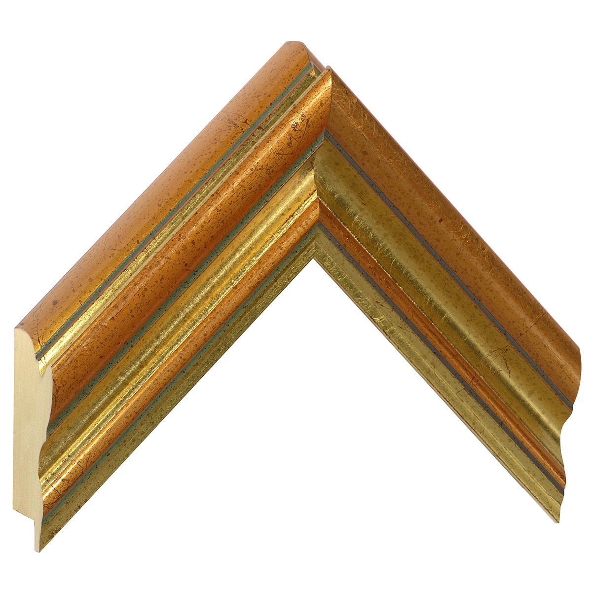 Moulding ayous, width 55mm, height 45 - copper gold - Sample
