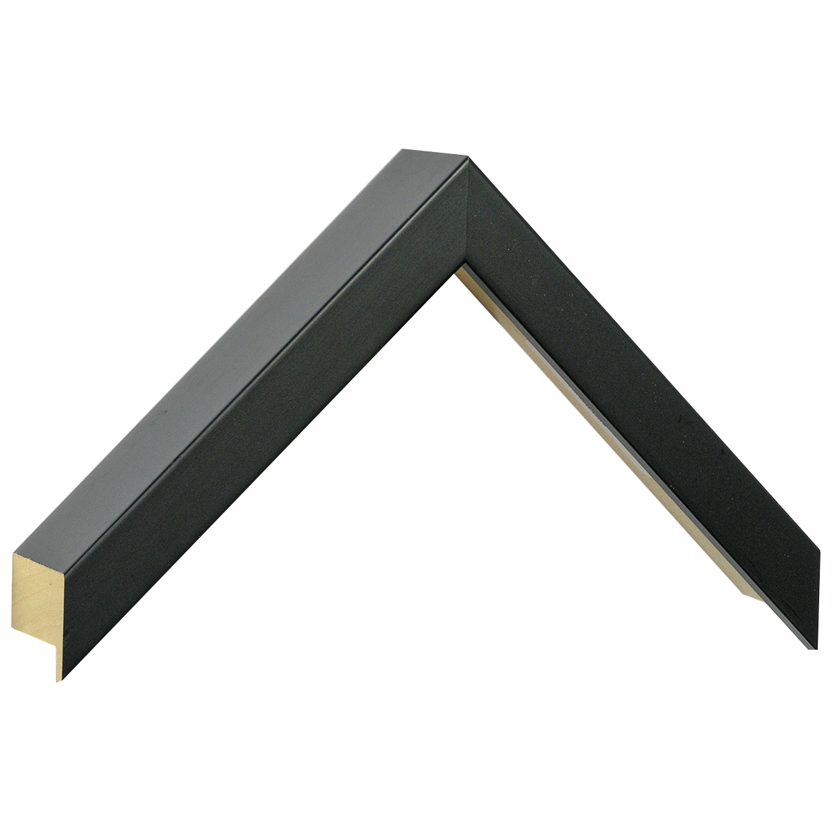 Moulding ayous Width 20mm height 45 - Mat black - Sample