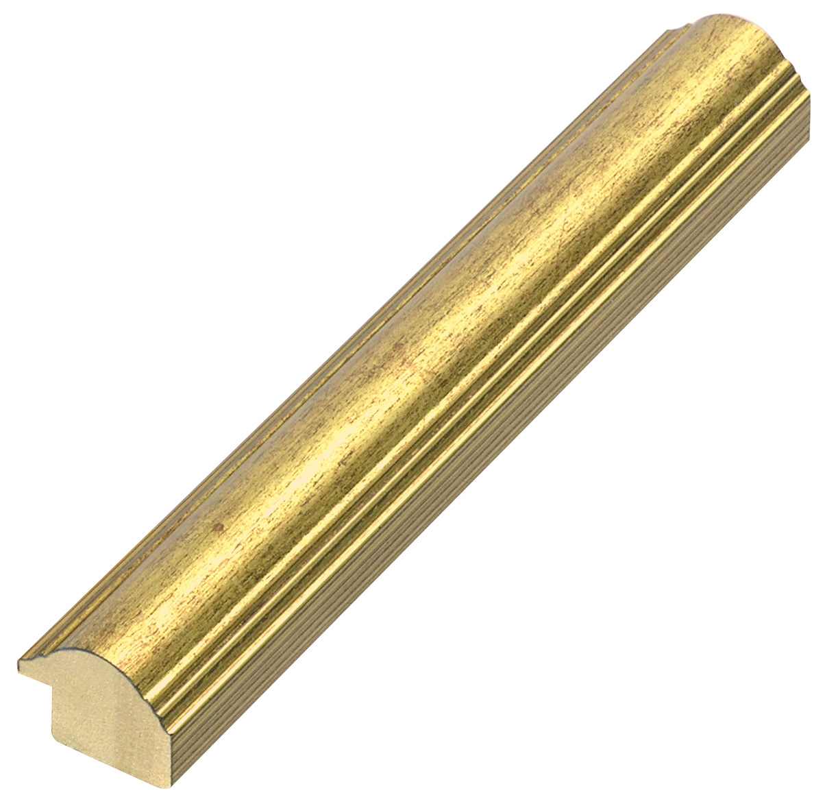 Moulding finger-jointed pine, width 25mm, height 19 - Gold