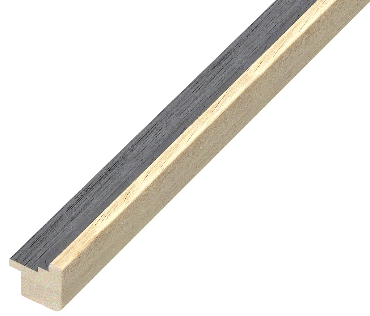 Moulding ayous, width 19mm, height 22 - Grey