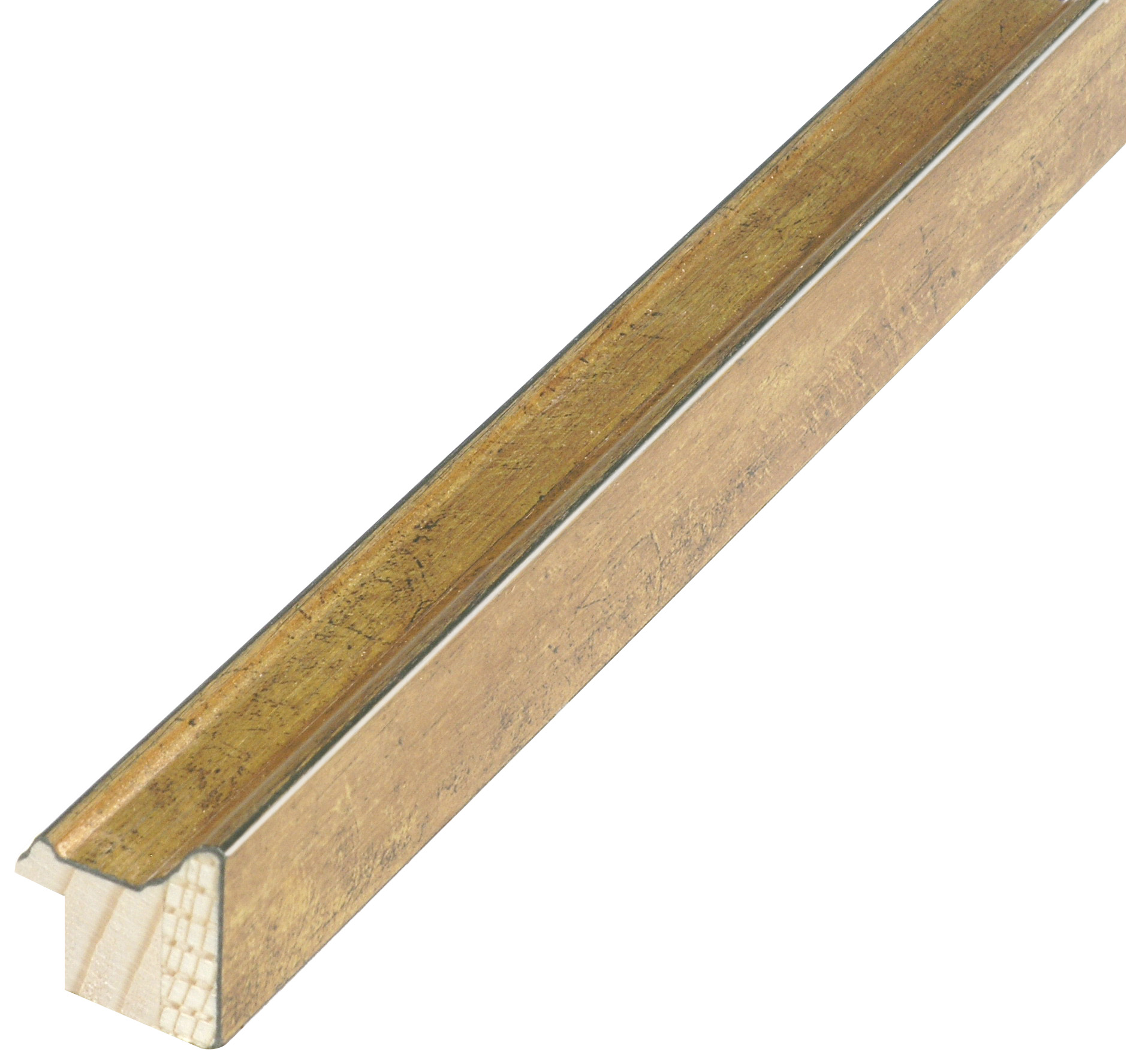 Moulding ayous jointed - width 23mm height 25 - golg