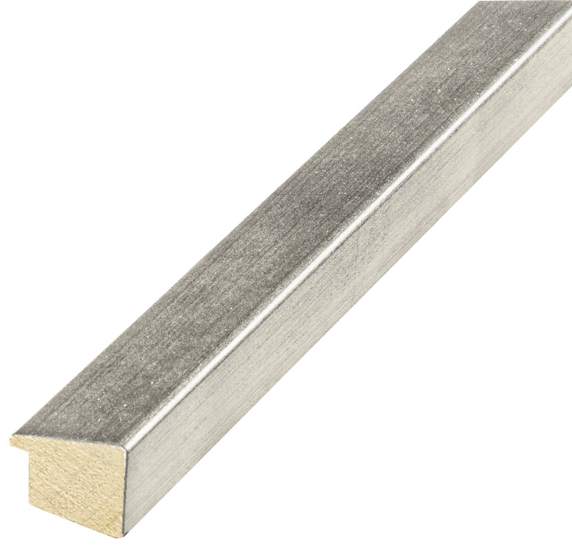 Moulding ayous jointed, width 23mm height 26 - silver finish