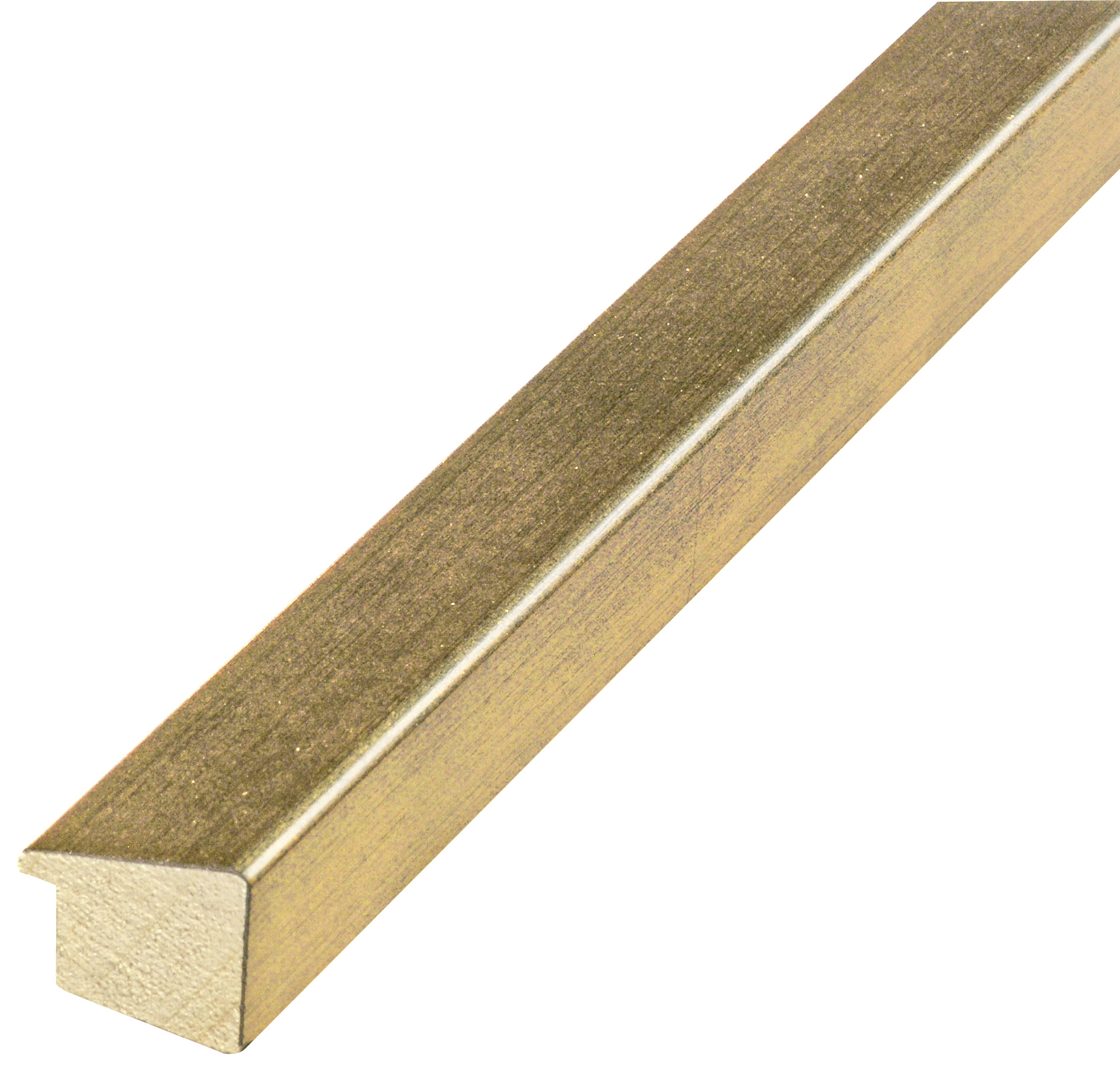 Moulding finger-jointed pine, width 23mm height 26 - gold finish