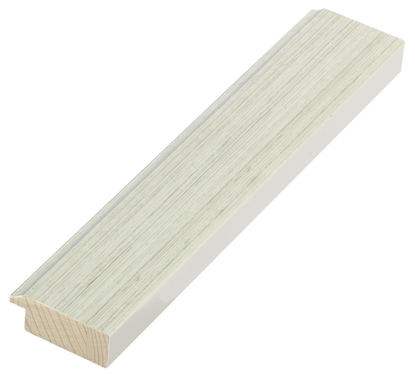 Liner finger-jointed pine 38mm - Cream, wired texture
