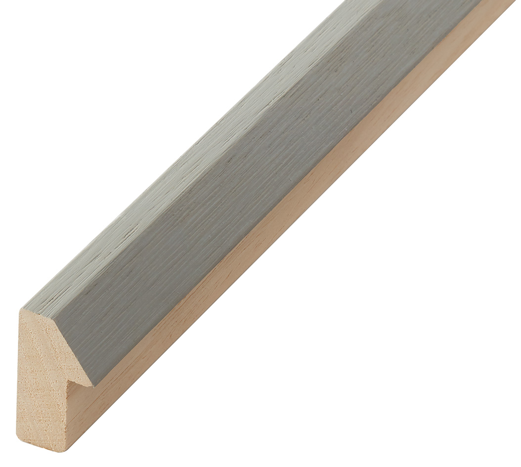 Moulding ayous, height 35mm, width 19mm, light grey
