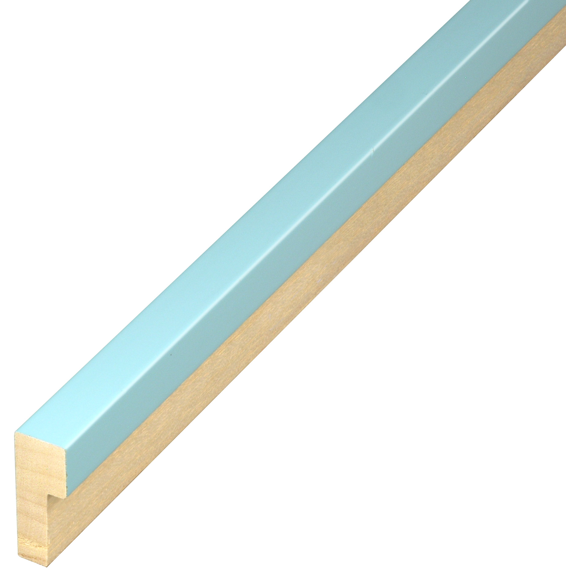 Moulding ayous - Widht 15 mm - Height 40 mm - Sky blue