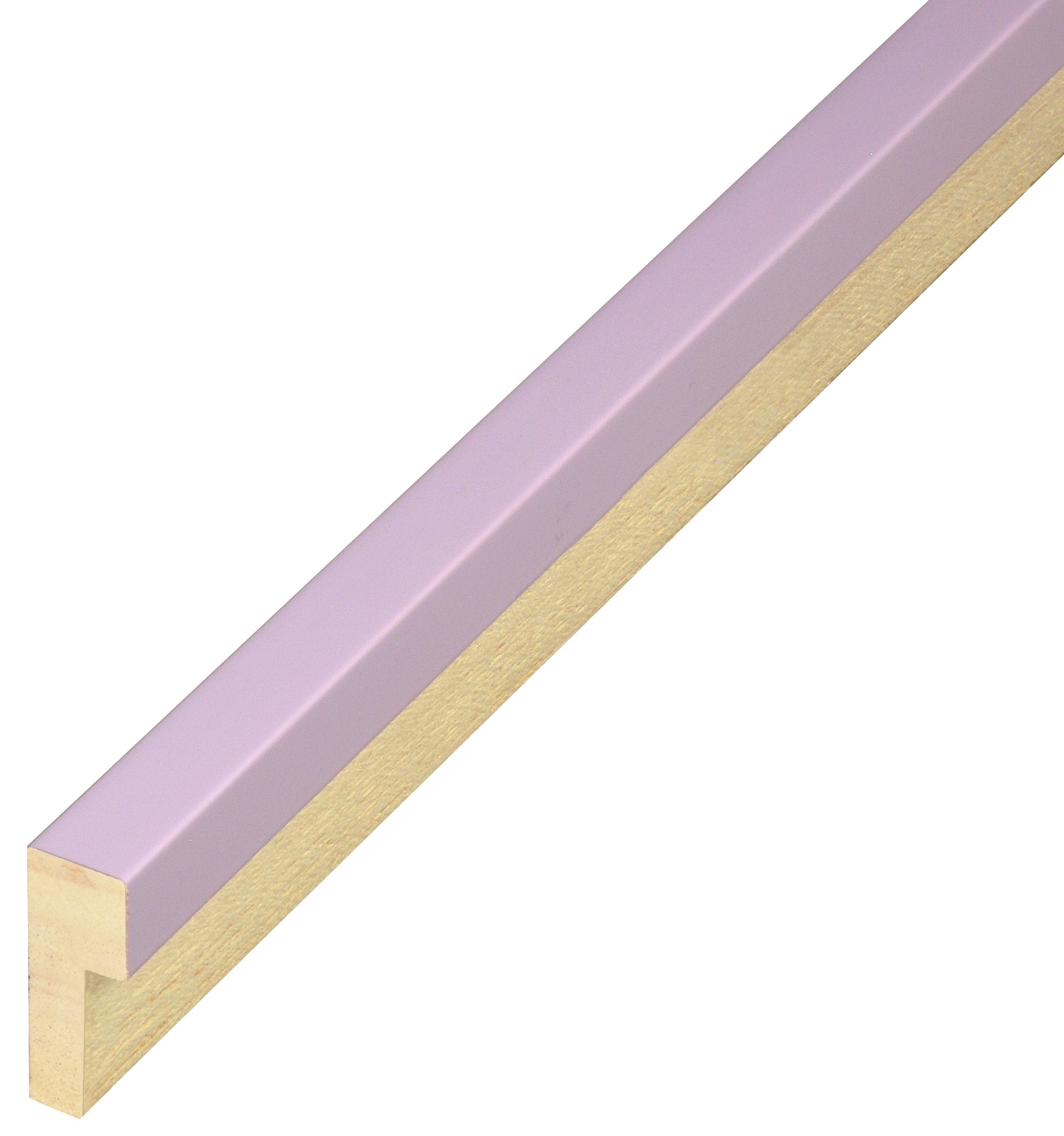 Moulding ayous - Widht 15 mm - Height 40 mm - Lilac