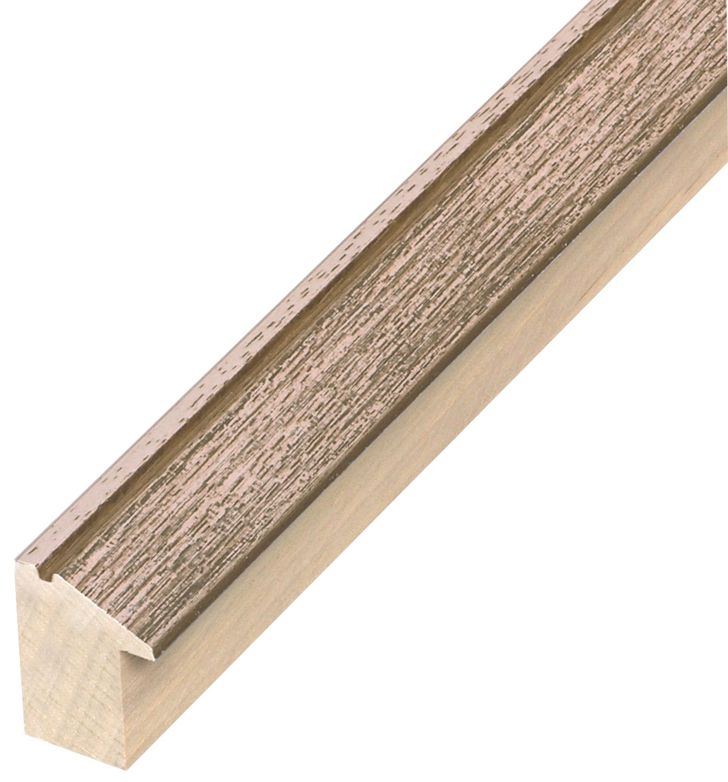 Moulding ayous, height 40mm width 28 - Brown